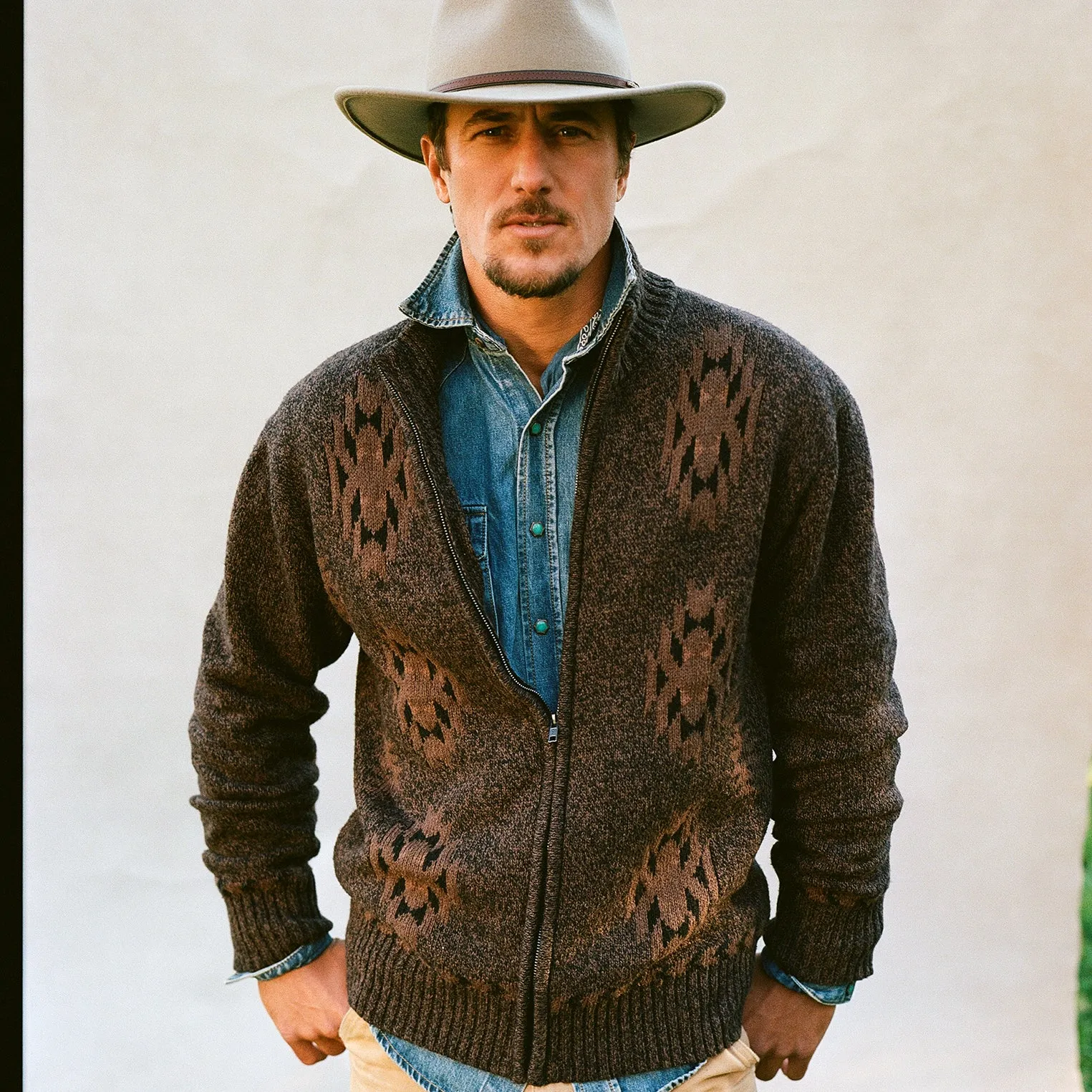 Vertical Aztec Cardigan -STETSON