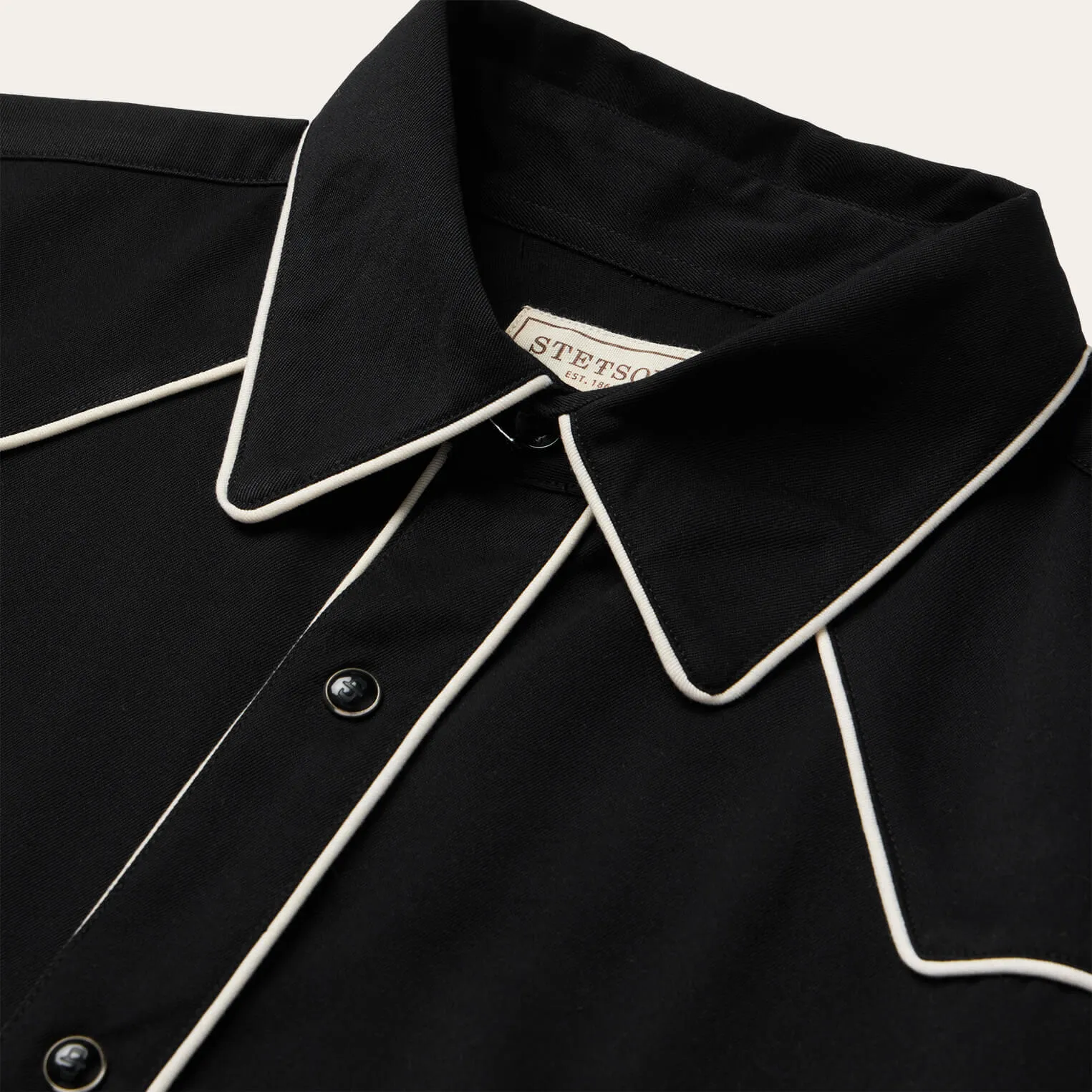 Vintage Piped Western Shirt -STETSON
