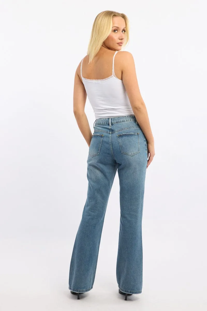 VIP Favorite Denim Flare Jeans Low Rise Ally  Limited Stock!