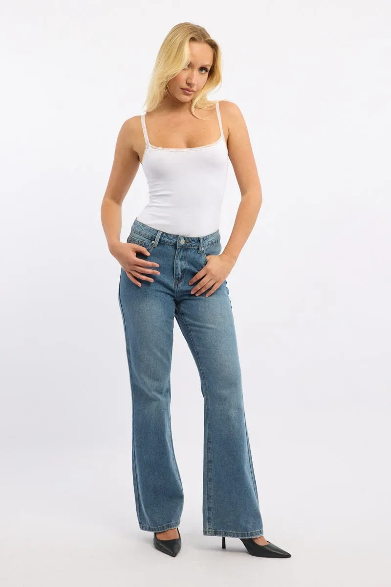 VIP Favorite Denim Flare Jeans Low Rise Ally  Limited Stock!