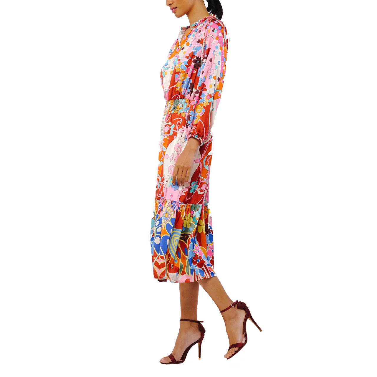 VIP Favorite Irena Abstract Print Mini Dress  Stylish & Comfortable