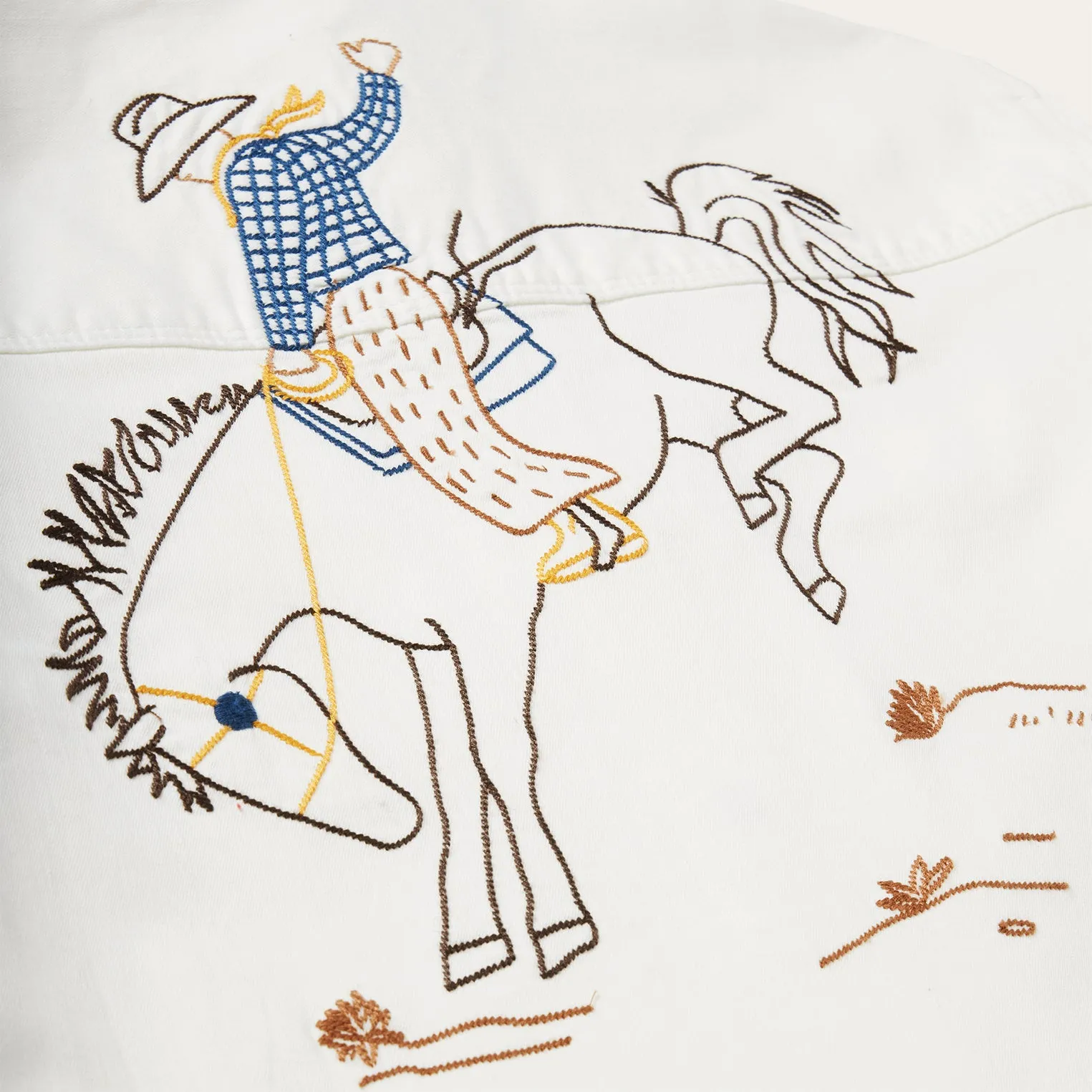 Western Embroidered Denim Shirt -STETSON