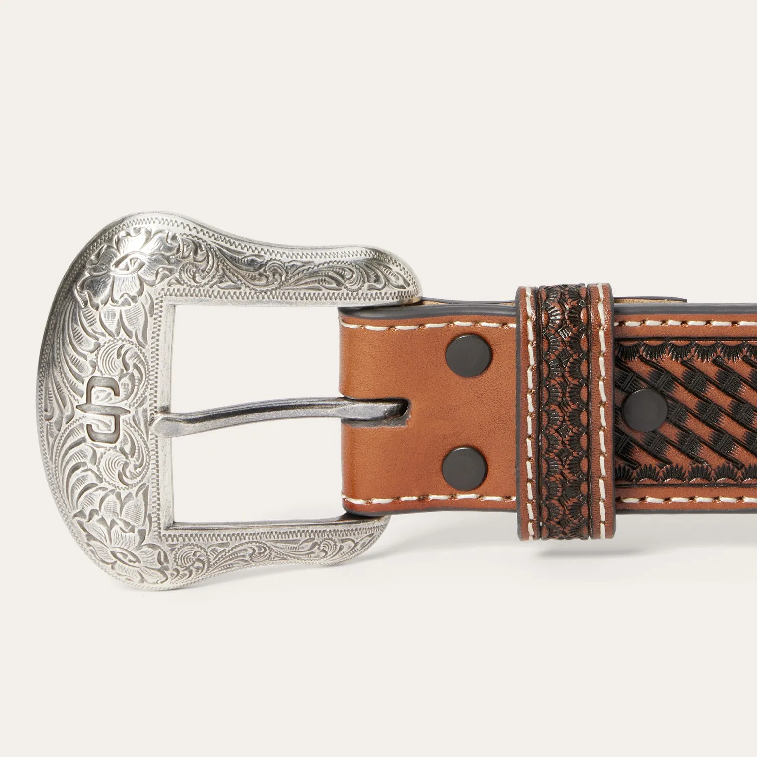 Western Icons Tooled Belt -STETSON