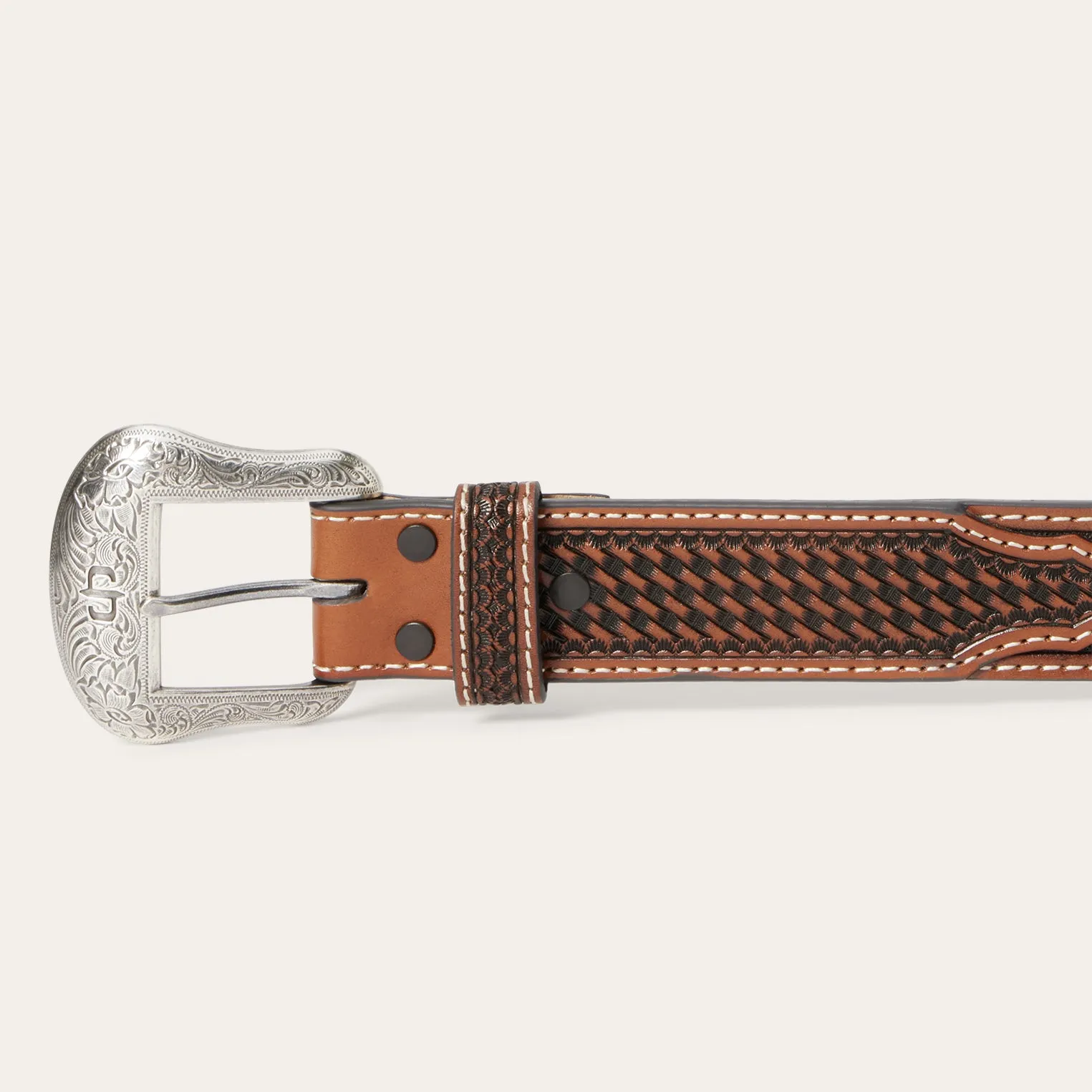 Western Icons Tooled Belt -STETSON