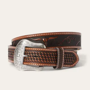 Western Icons Tooled Belt -STETSON