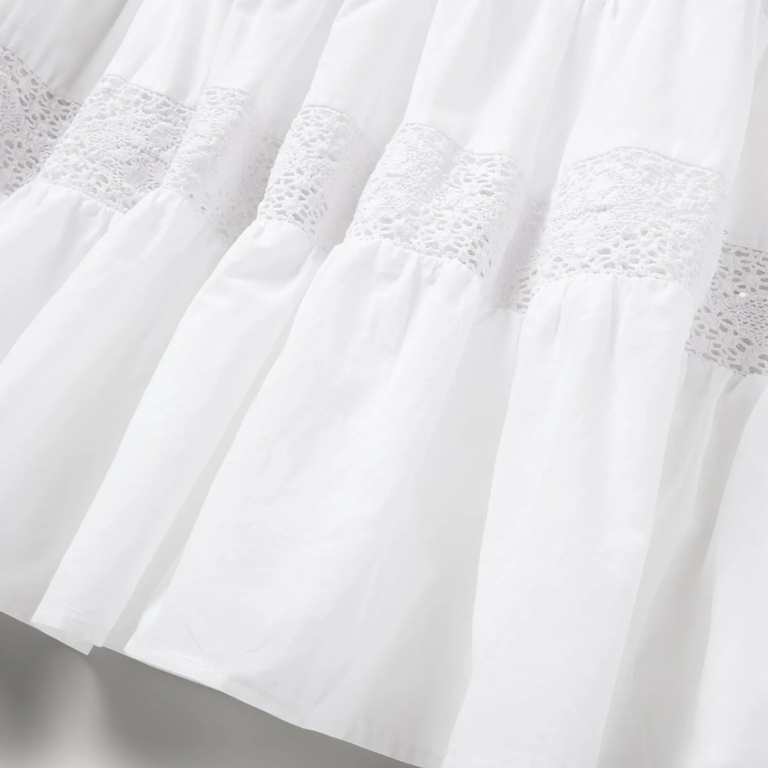 White Cotton Lawn Sleeveless Dress -STETSON
