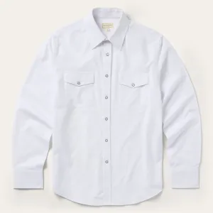 White Oxford Western Shirt -STETSON