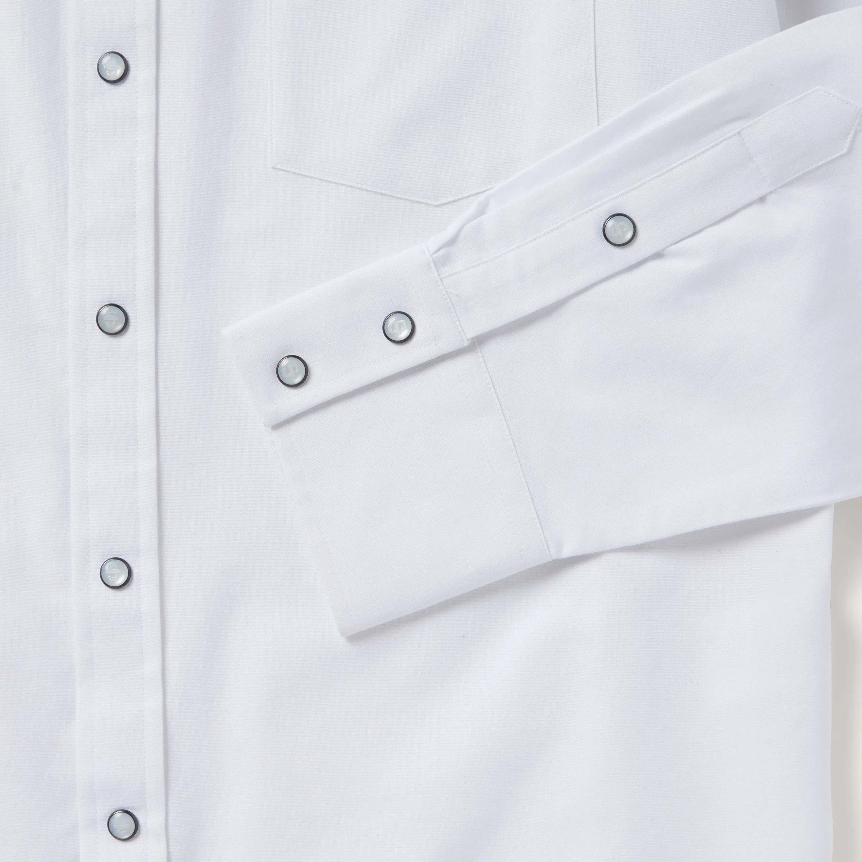 White Oxford Western Shirt -STETSON