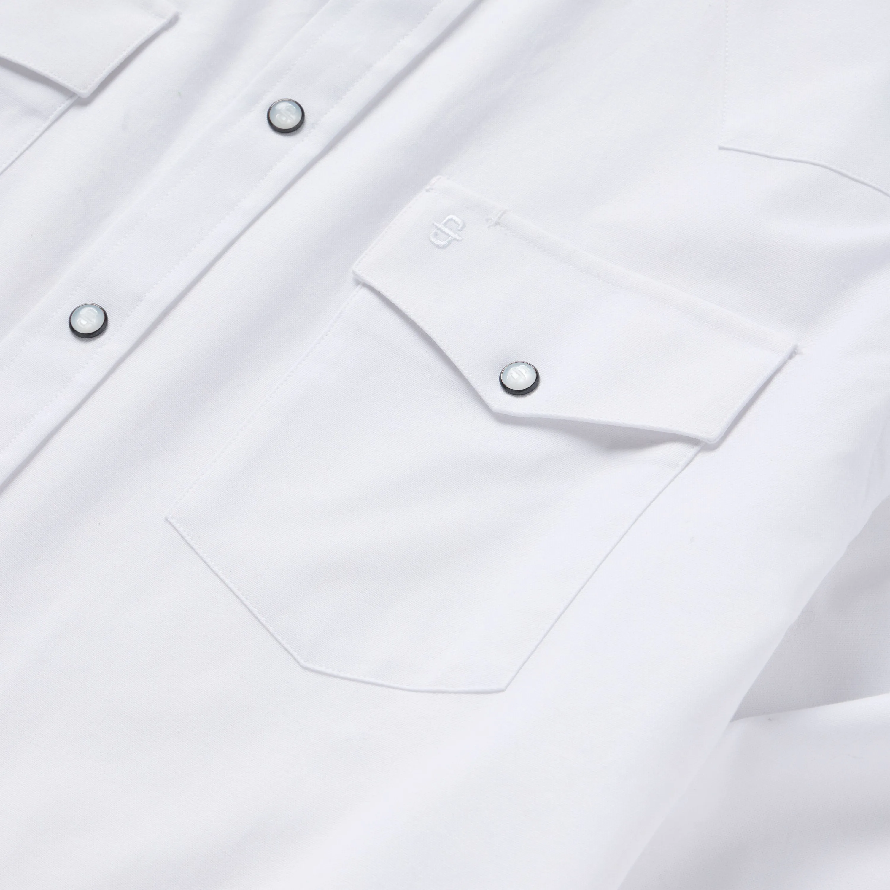 White Oxford Western Shirt -STETSON