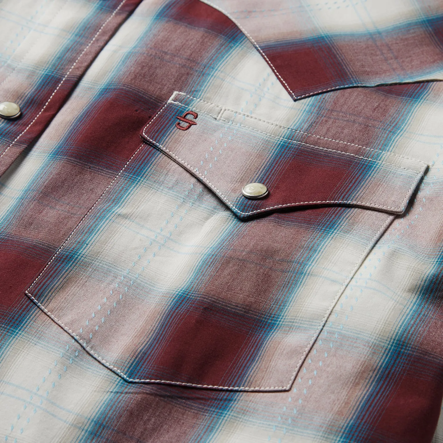 Wine Plaid Shirt -STETSON