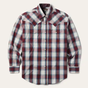 Wine Plaid Shirt -STETSON