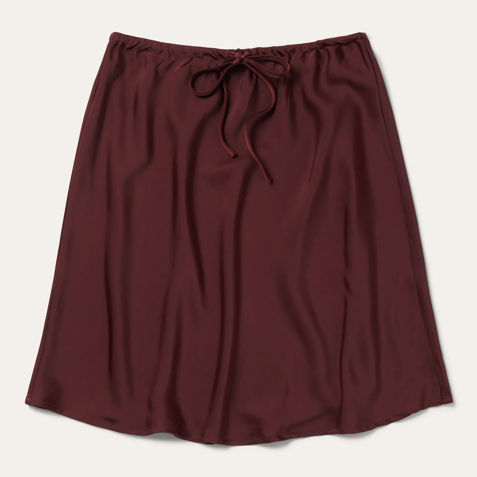 Wine Satin Skirt -STETSON