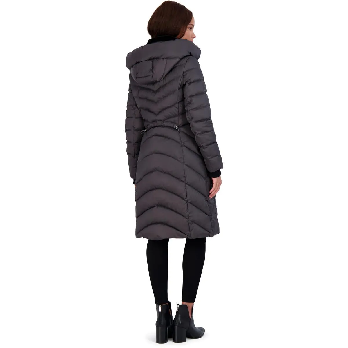Womens Slimming Long Puffer Jacket
