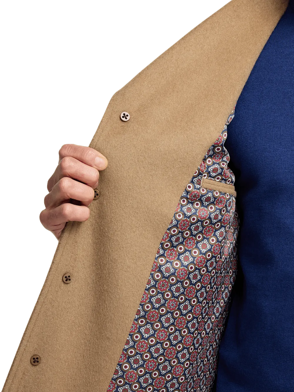 Wool Blend Topcoat - Camel