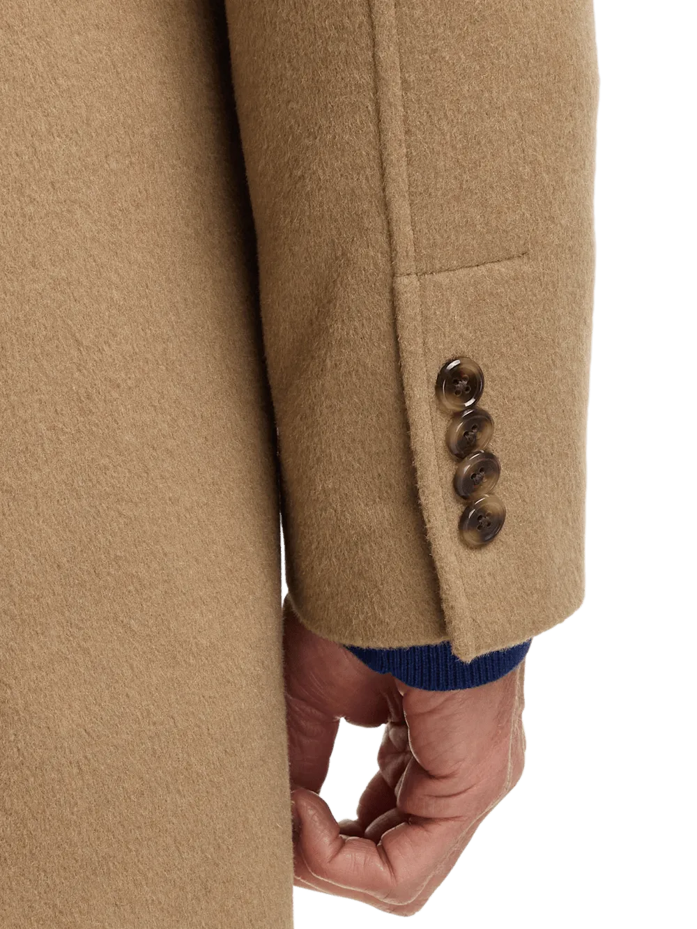 Wool Blend Topcoat - Camel