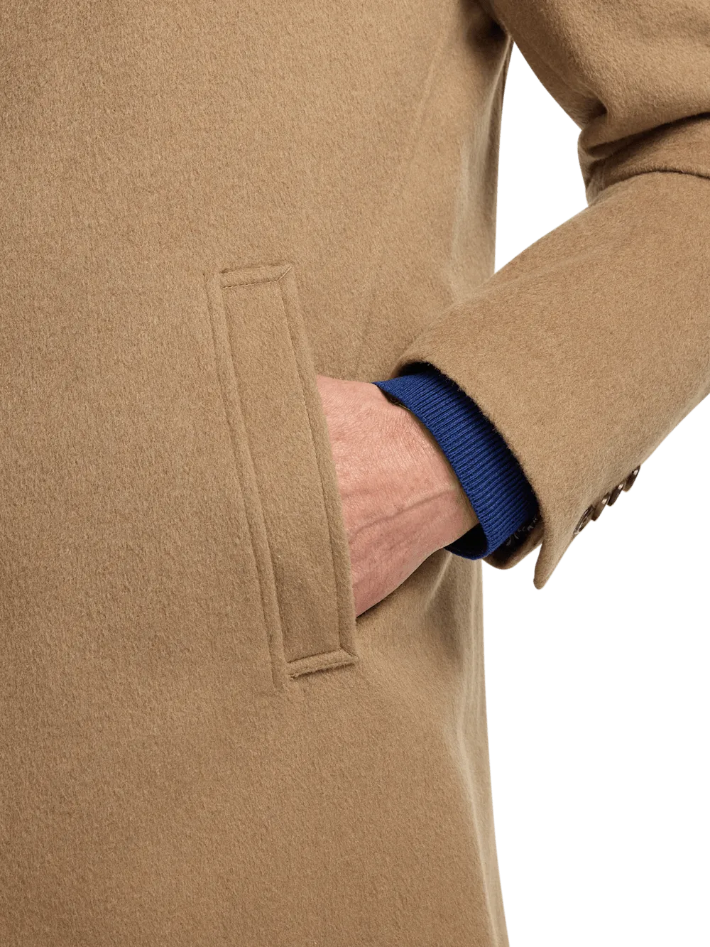 Wool Blend Topcoat - Camel