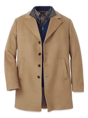 Wool Blend Topcoat - Camel