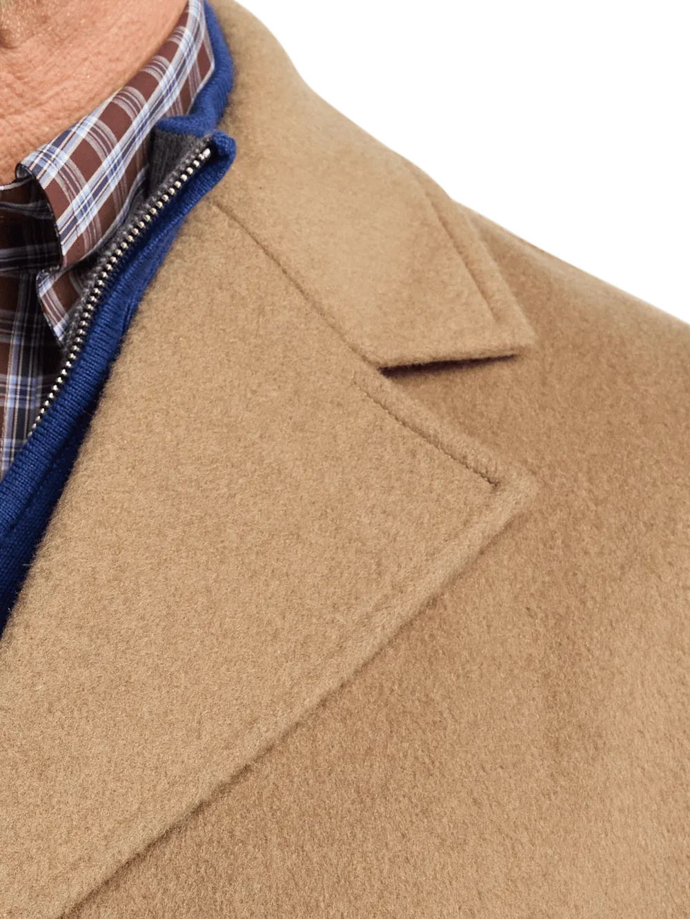 Wool Blend Topcoat - Camel