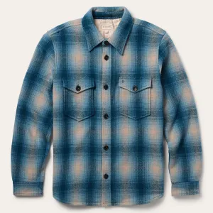 Wool Plaid Shirt Jacket -STETSON