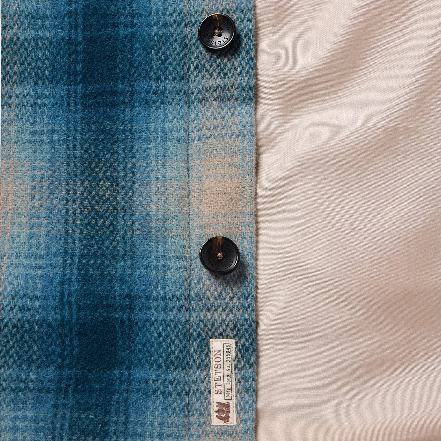 Wool Plaid Shirt Jacket -STETSON