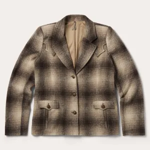 Wool Plaid Western Blazer -STETSON
