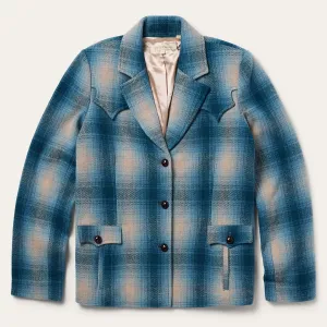 Wool Plaid Western Blazer -STETSON