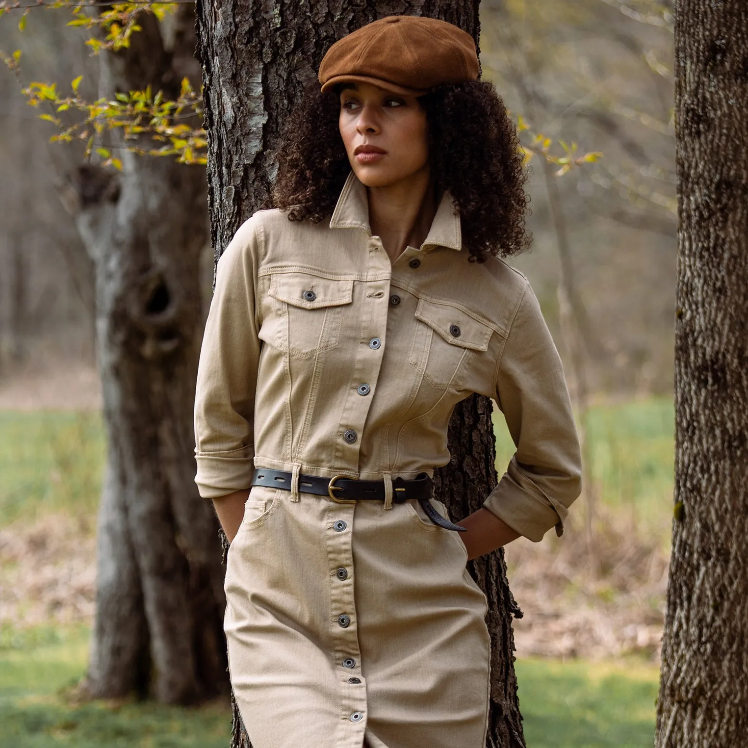 Workwear Inspired Shirt Dress -STETSON