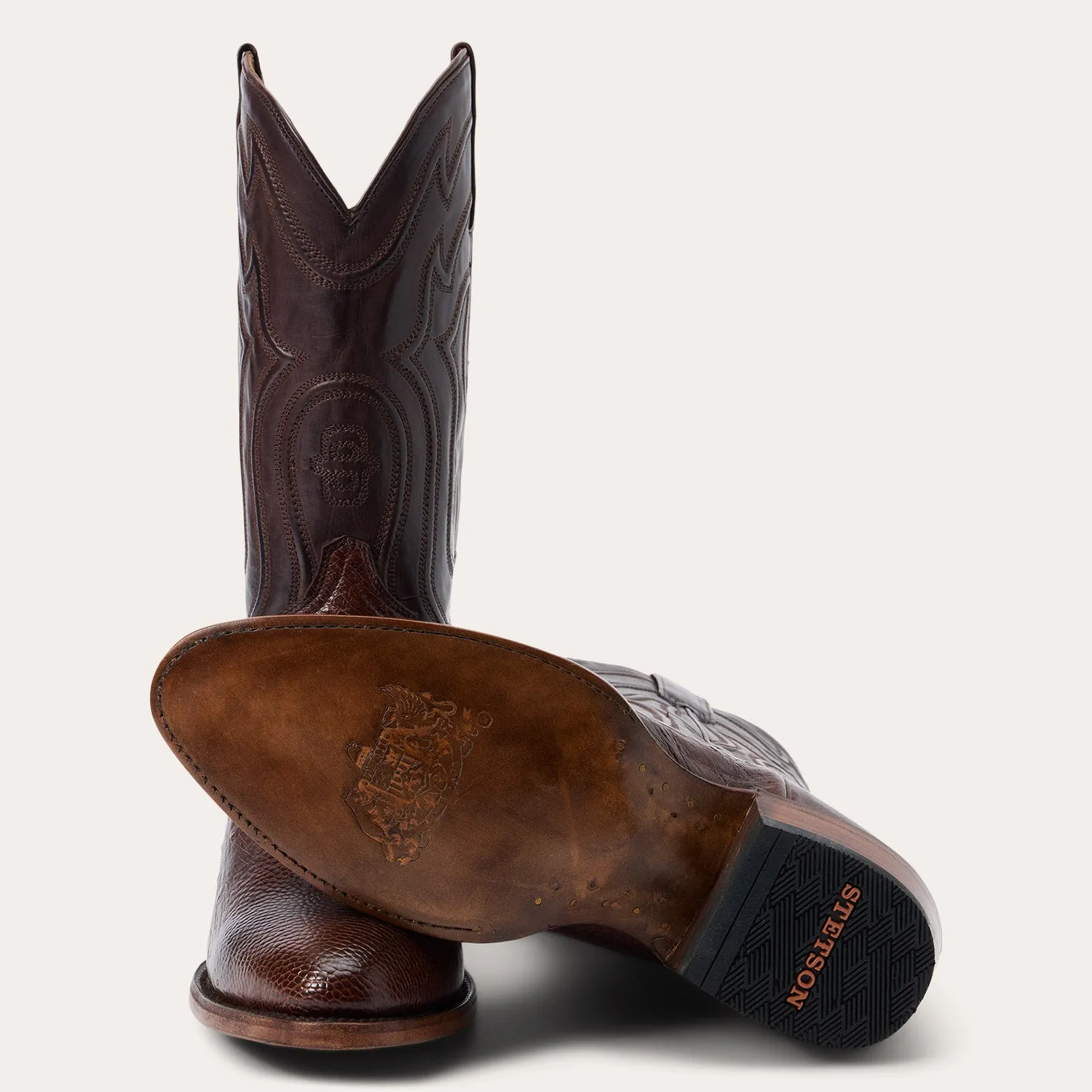 Wyatt Ostrich Boots -STETSON