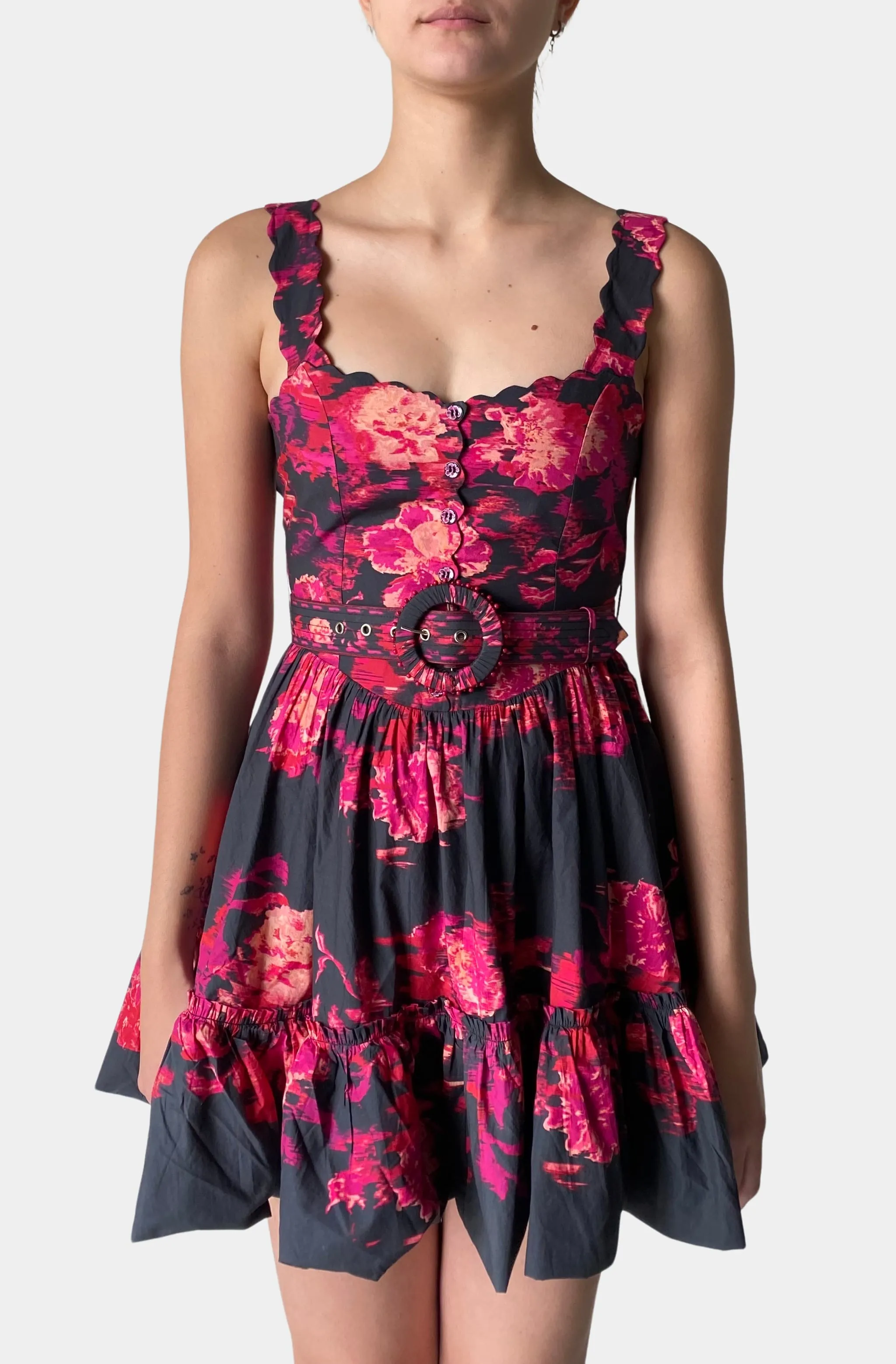 Zina Short Dress With Belt