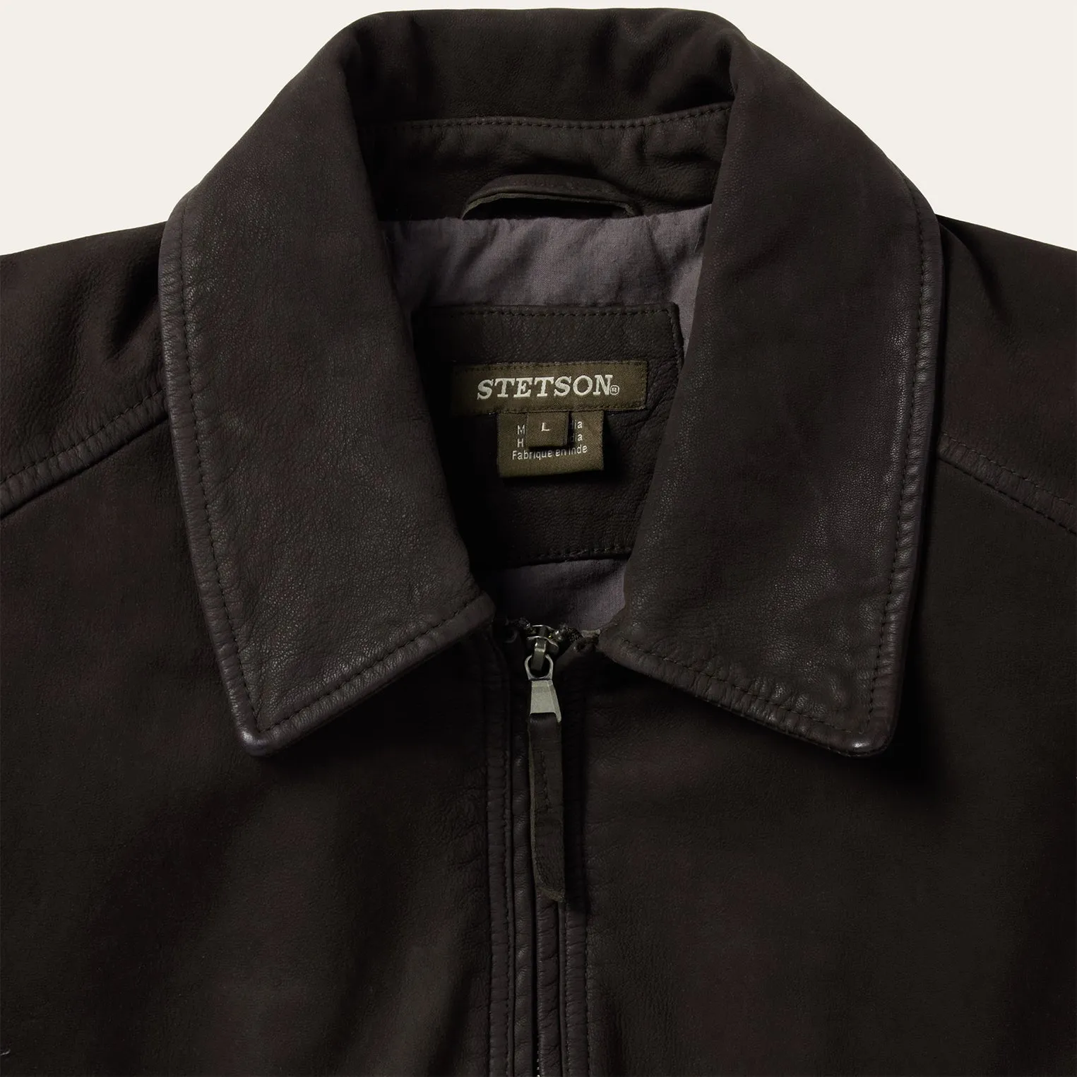 Zip Front Suede Leather Jacket -STETSON