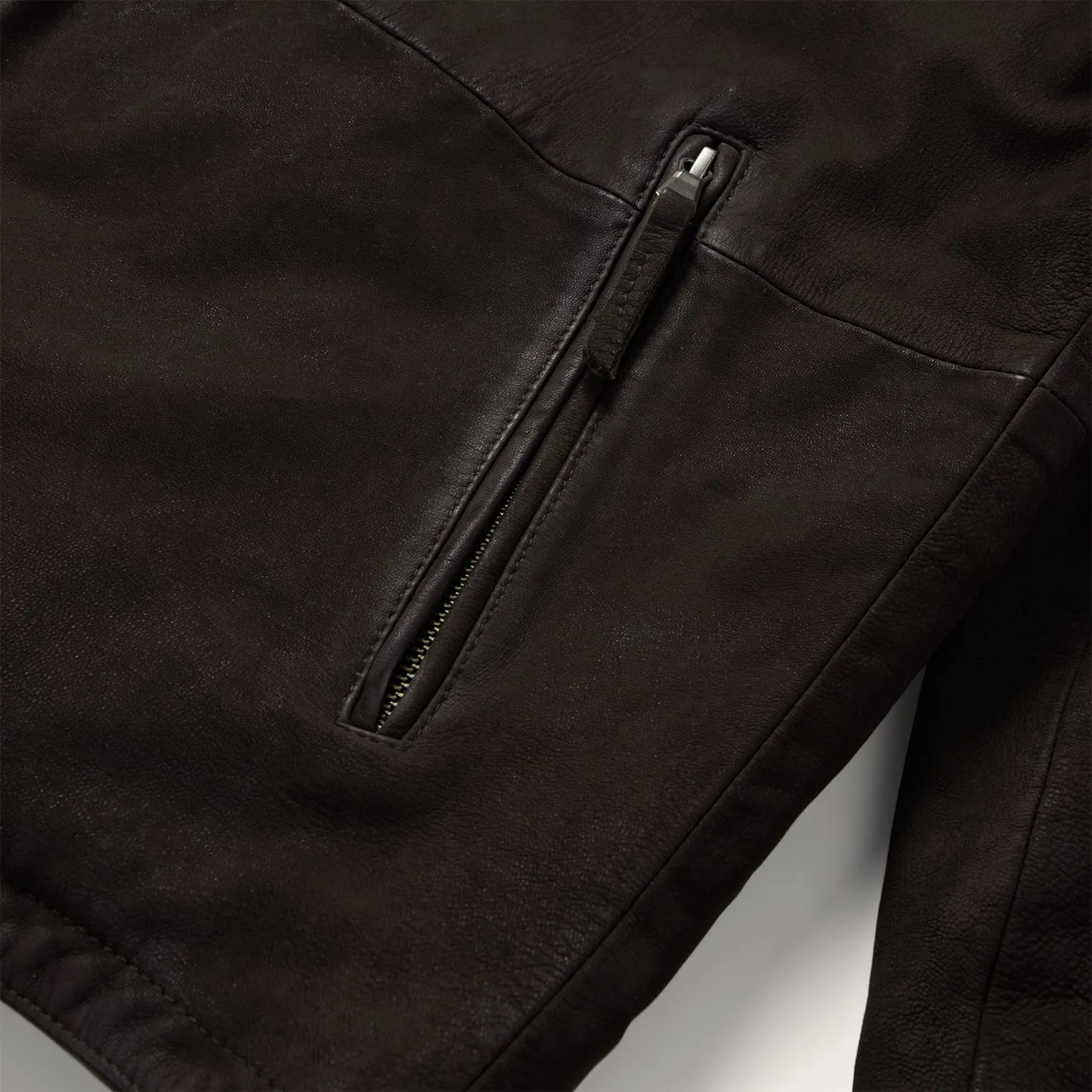 Zip Front Suede Leather Jacket -STETSON