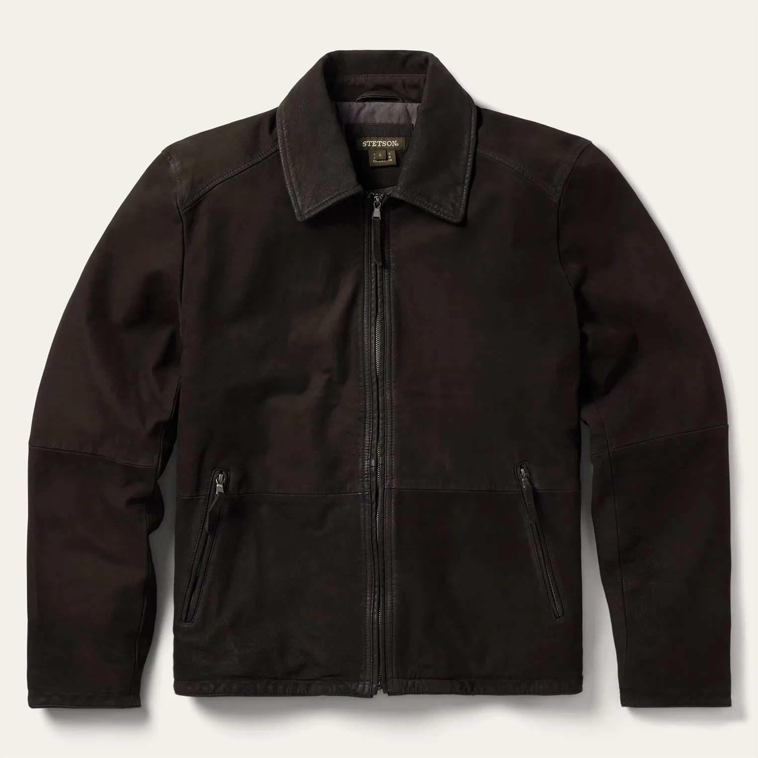 Zip Front Suede Leather Jacket -STETSON